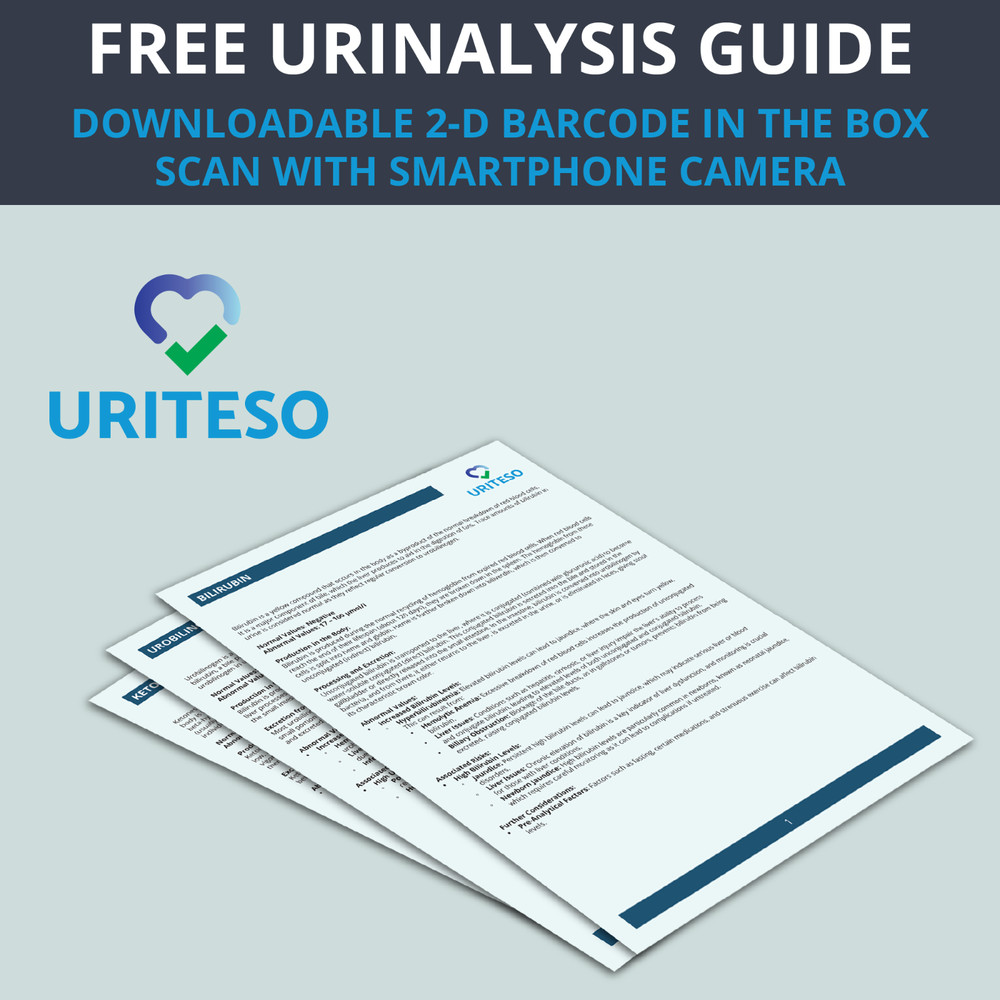 URITESO 14 Parameter Full Panel Urine Test Strips for Urinalysis | 100 Strips