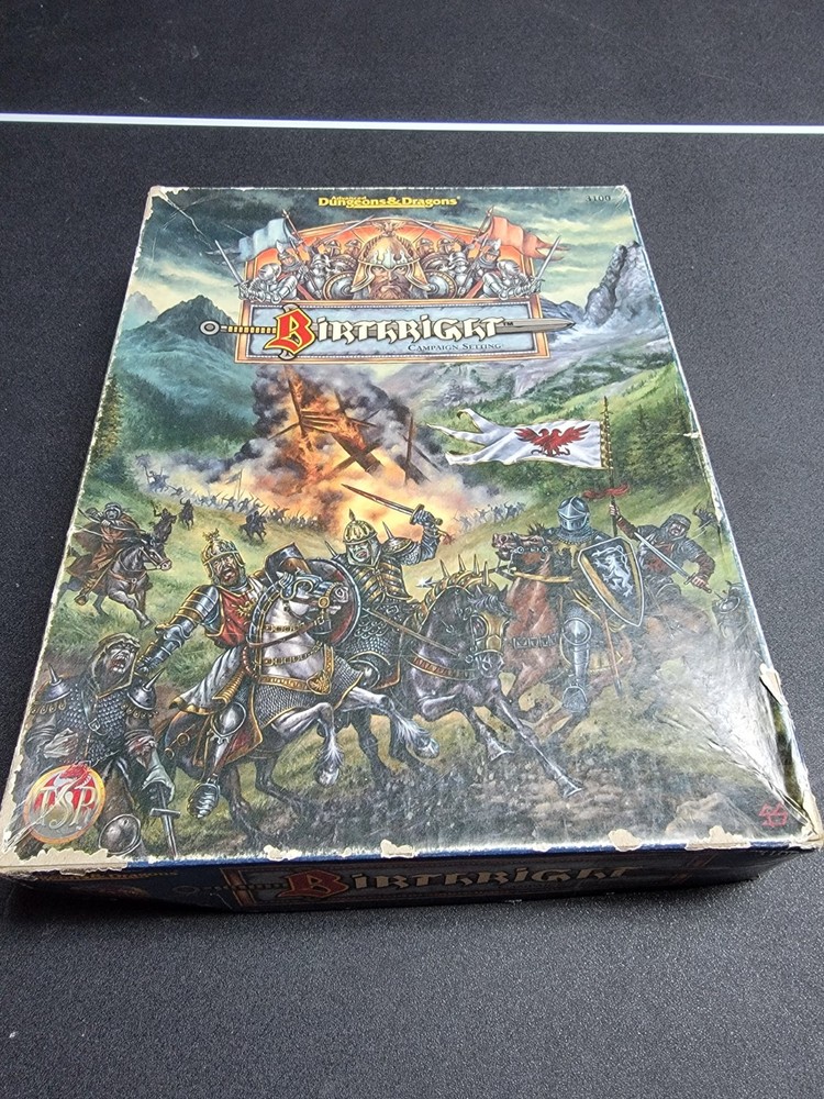 Advanced Dungeons & Dragons, Birthright Campaign Box Set (TSR 3100) Incomplete