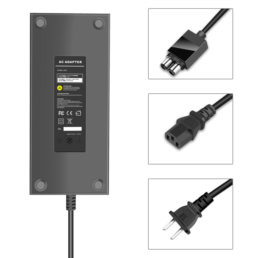 For Microsoft XBOX ONE Console AC Adapter Charger Power Supply Brick Charging AC