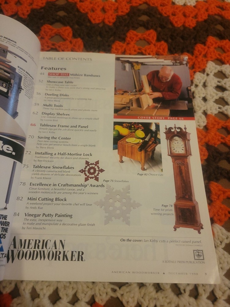 American Woodworker Magazine December 1998