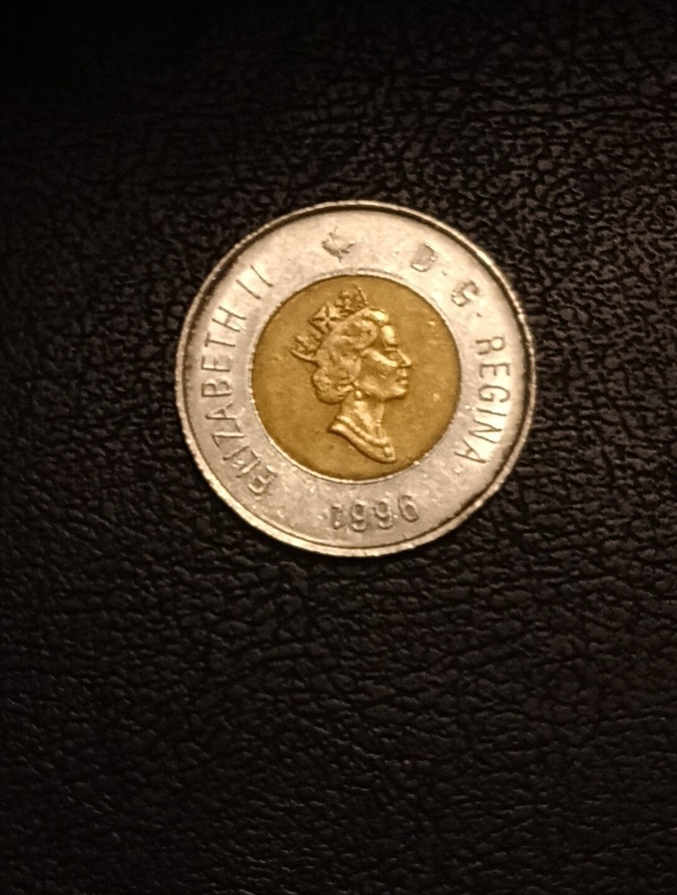 1996 canada 2 dollar coin