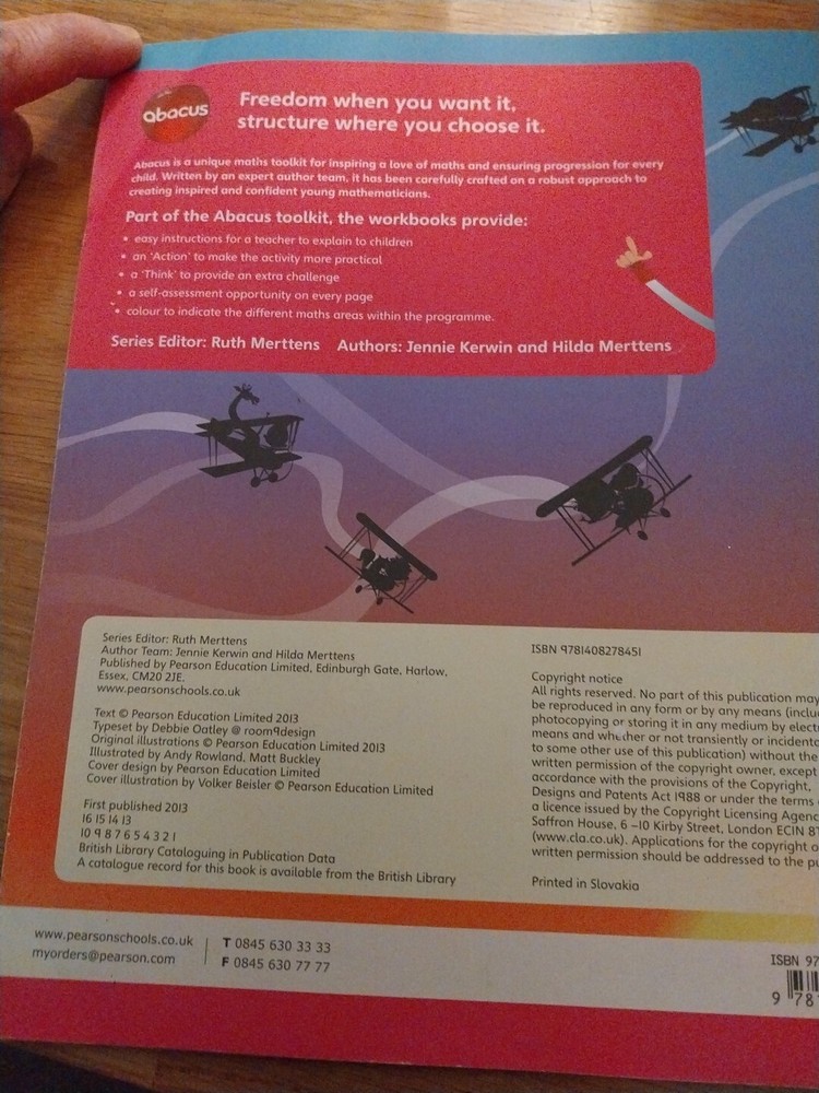 Abacus. Year 2 Workbook Always Learning Educational Maths Problem Solving. Vgc