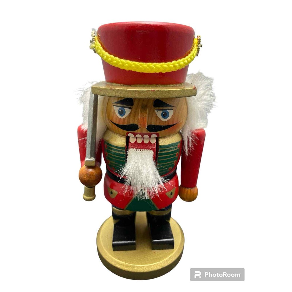Wooden Holiday Nutcracker Solider Christmas 7"