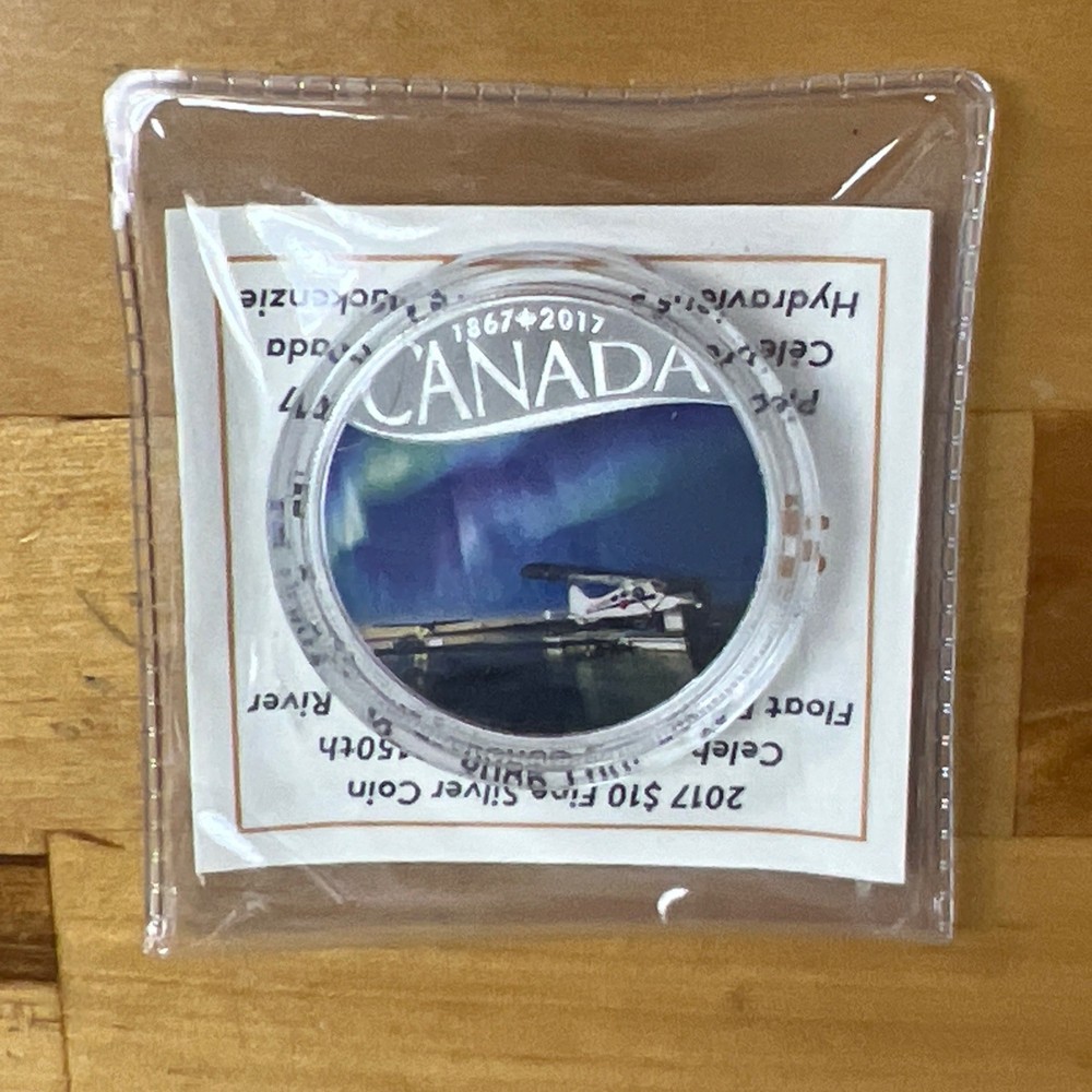 2017 $10 Fine Silver Coin - Float Planes on the Mackenzie River B2017