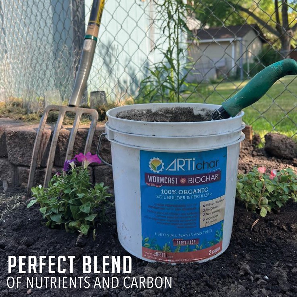 ARTi Biochar Wormcast - 2 gallons