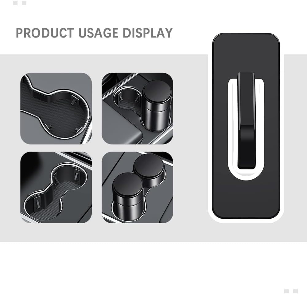 Universal Car Cup Holder Stabilizer Set – Anti-Shake Silicone Inserts (6 pcs)