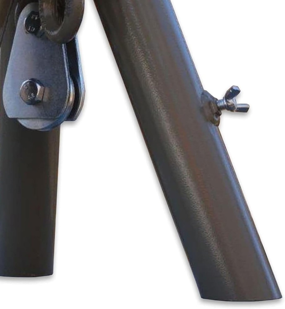 Tripod Header Unit w/Pulley Feeder Stump Puller Camping Hunting Hanging Fire Pit