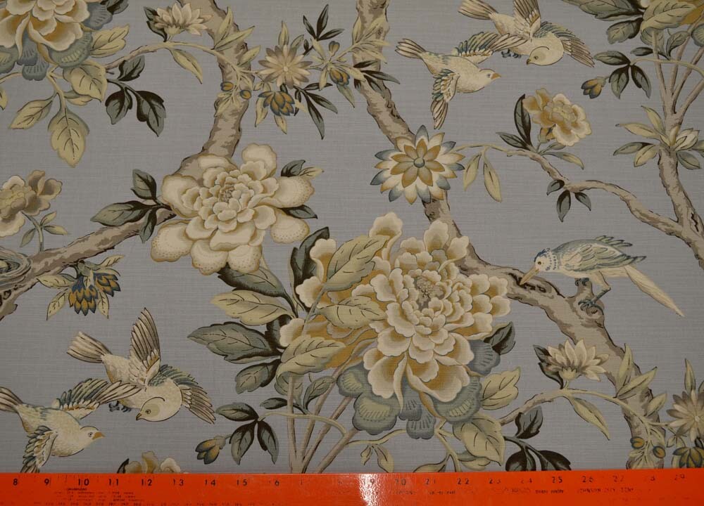 Mudan Platinum Waverly Fabric