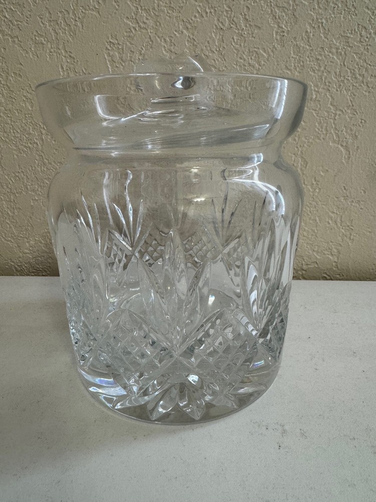 Waterford Crystal Kelley Pattern Biscuit Barrel Jar