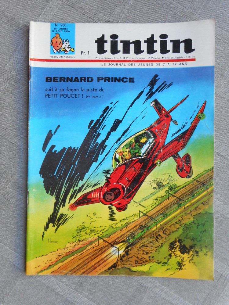 Hebdo Tintin 1St Series No. 930 Correct Condition