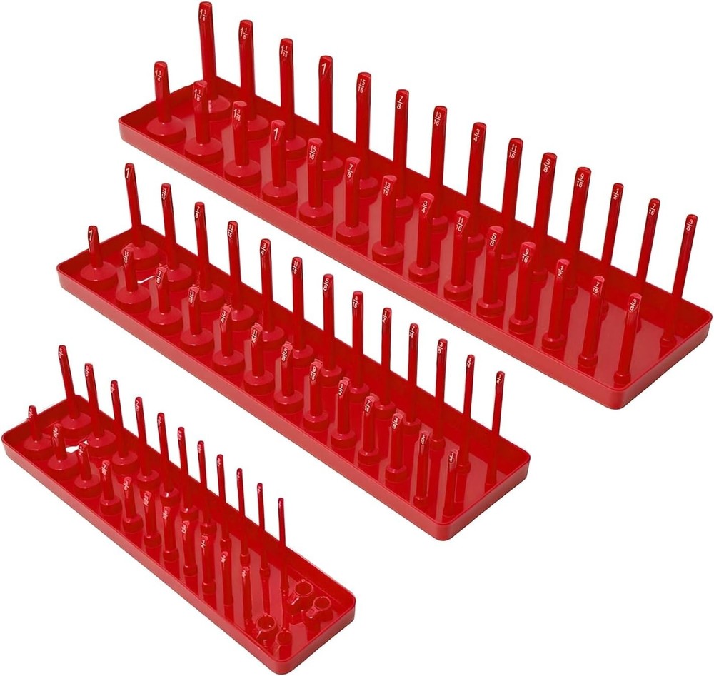 Secure Storage for SAE Sockets - 3PCS Organizer Set with Easy Mounting Option