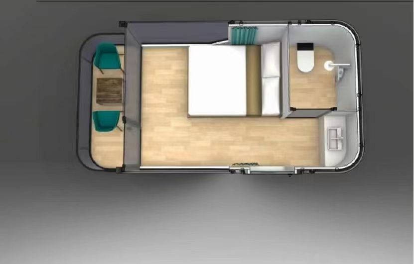 Mini Luxury Space Capsule Container Ready made Smart Homes 8.5meter