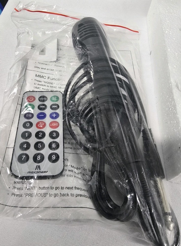 MPD823 GLOW-8 MaxPower Portable Multimedia Karaoke Speaker