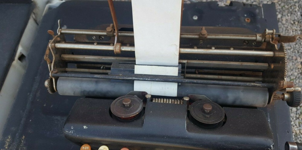 Antique Burroughs Adding Machine W/ Rare Book Keeping Customizations