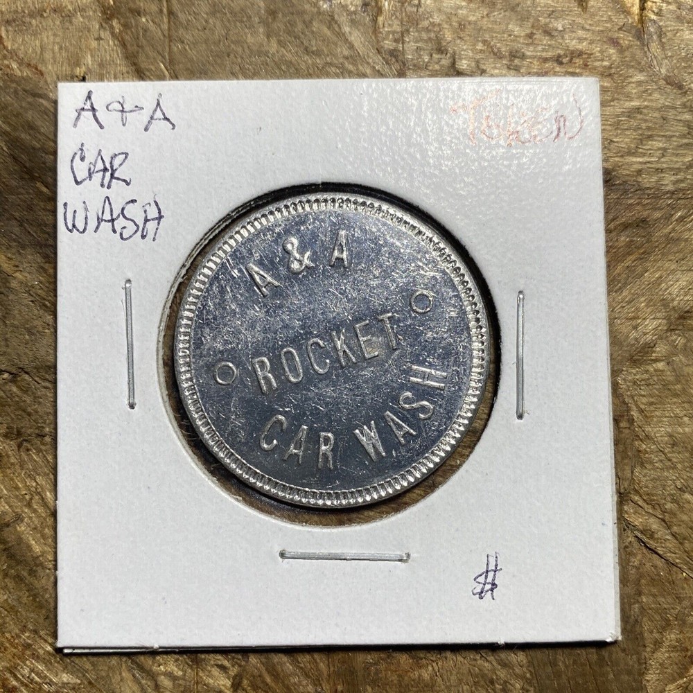 A &A Rocket Car Wash Token (P7)