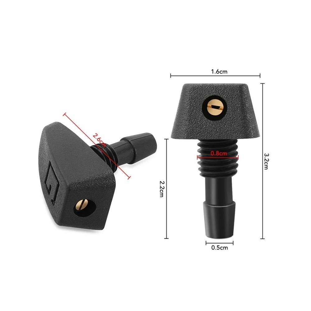 2PCS car windshield cleaning nozzle kit for enhanced visibility on the road