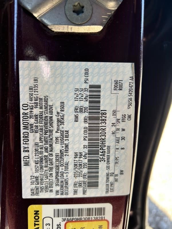 FUSION 2013 High Mounted Stop Light 104572282