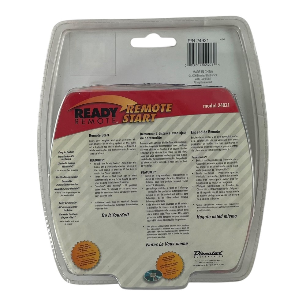 Ready Remote 24921 Remote Start System 500+ Ft Range New