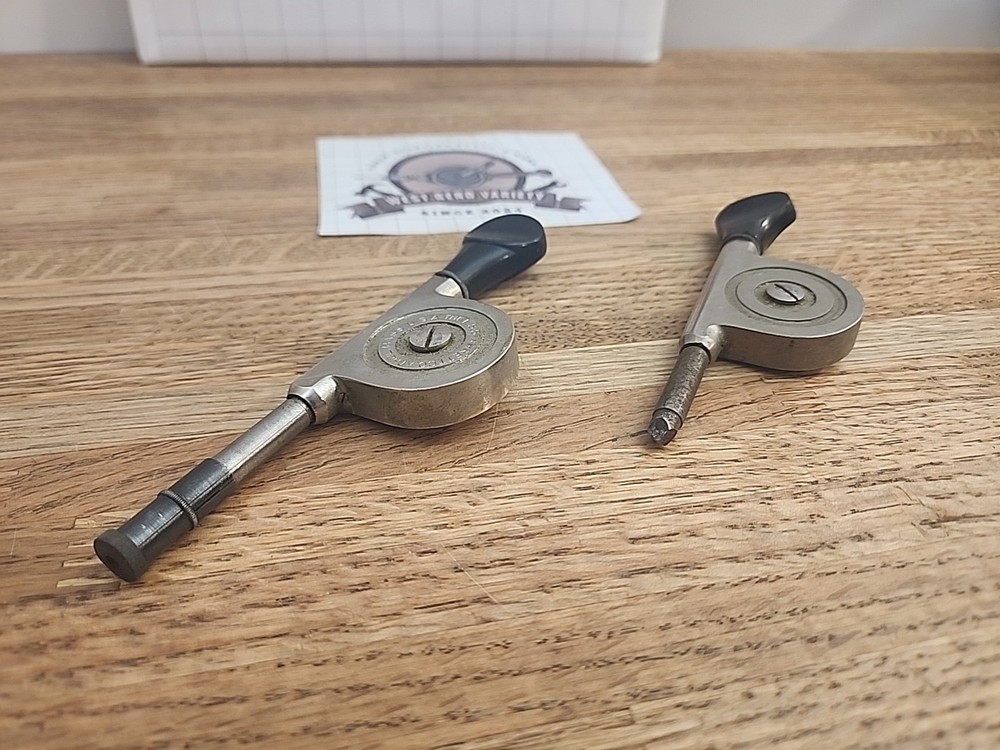 Pair Of Vintage STARRETT TOOLS LATHE SPEED INDICATOR TOOL