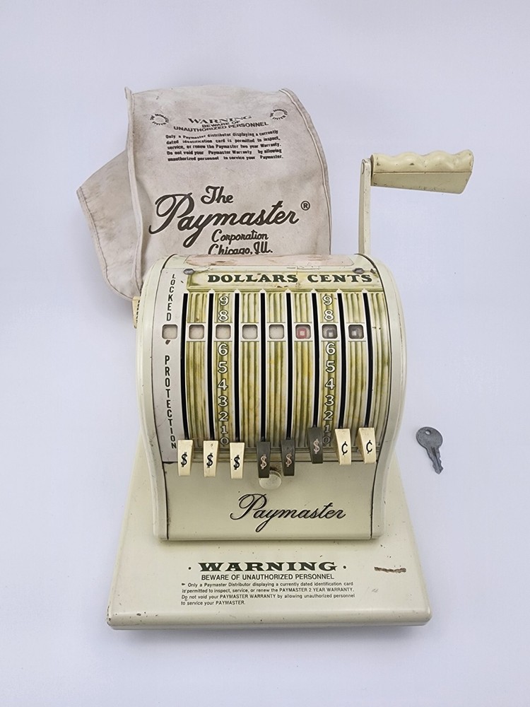 Paymaster Series S-1000 Check Writing System • With Key & Cover
