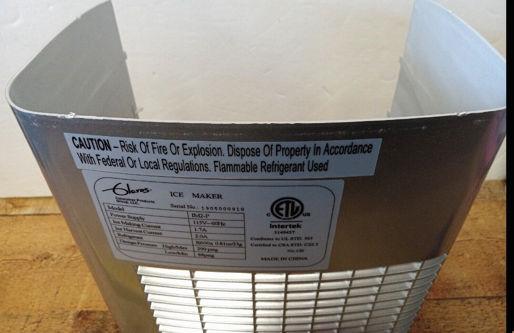 Replacement Main Body Assembly for Glaros Countertop Ice Maker Model IM2-P