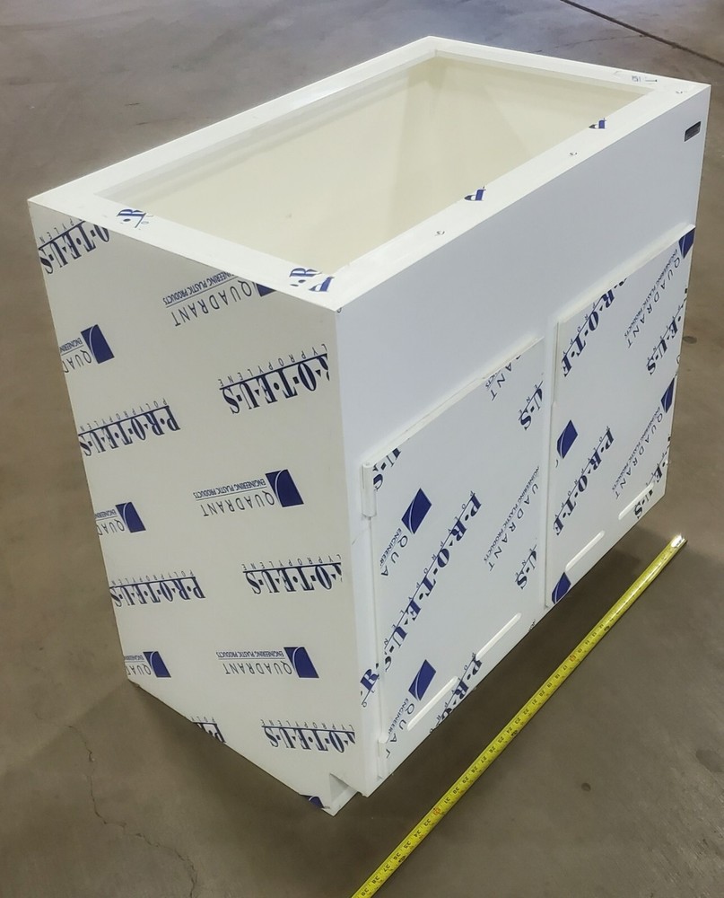 TFI Inline 36x22x36" Polypropylene Laboratory non-metalic casework base 1/2"