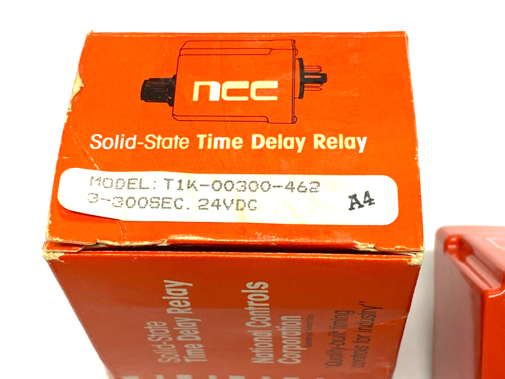NCC National Controls Corp T1K-00300-462 Solid-State Time Delay Relay 3-300sec