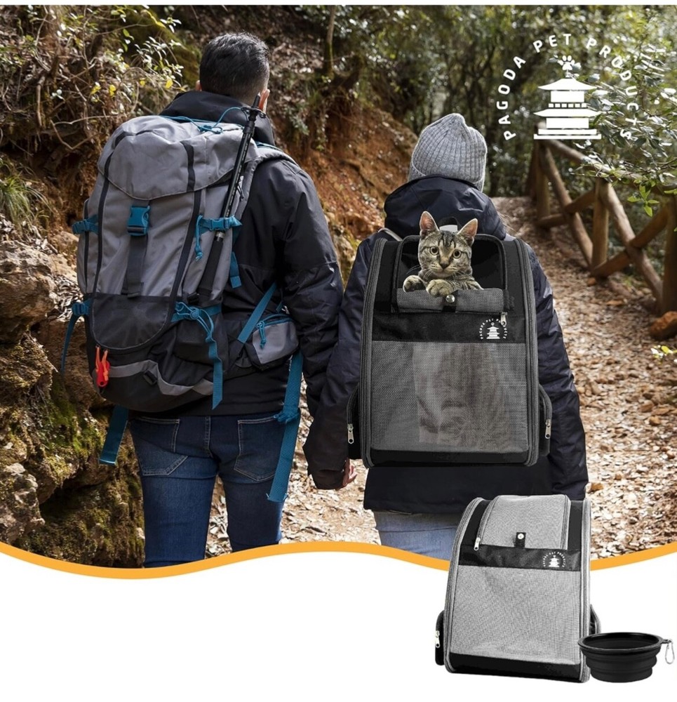 Cat backpack, cat carrier, pet backpack carrier, backpack for small dogs
