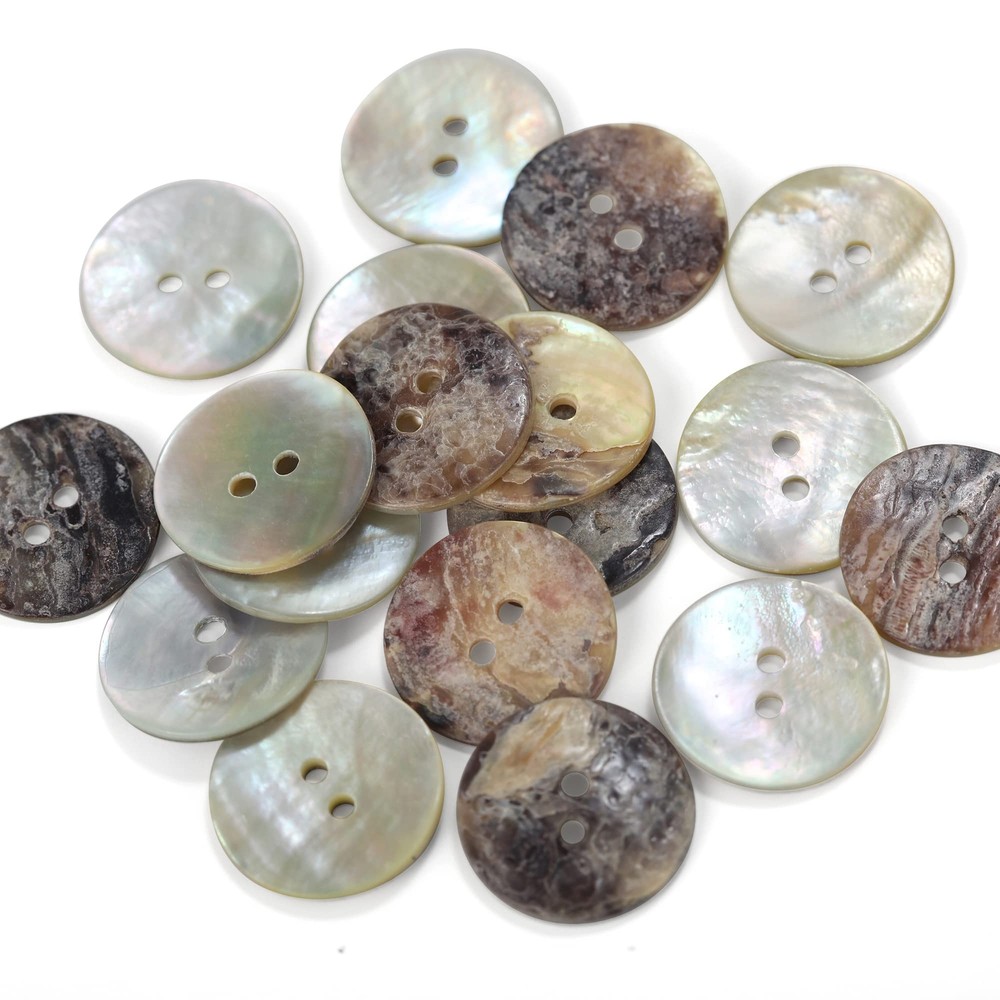 AgoyaCultural Pearl shell shell button - thicker normal size  50pcs - 18L7/16...