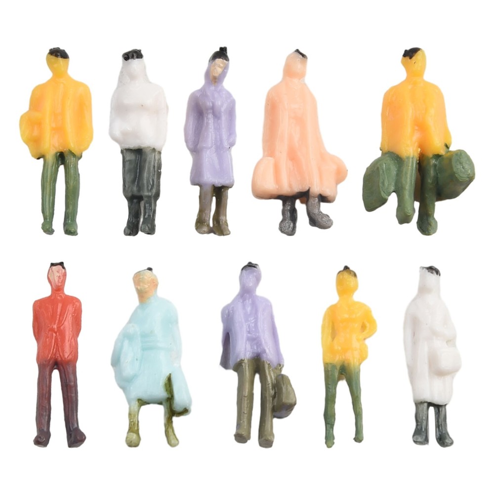 Railway Train Layout Painted Figures HO Scale Mixed Batch Model People Passenger