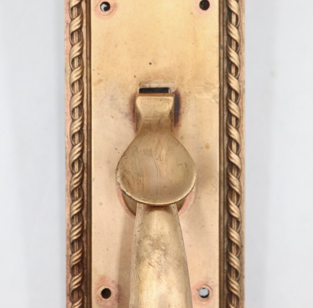 Antique Victorian 17.75 in. Brass Entry Door Handle Pull