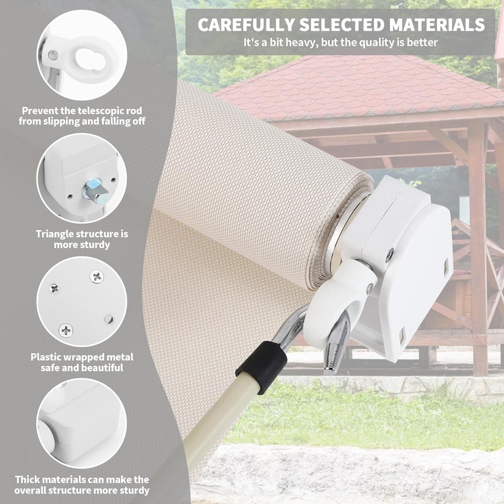 Roller Blind Accessory Set Universal Replacement Mounting Brackets of Exterior