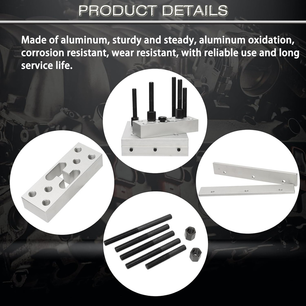 Universal Drill Press Support Block Plate Tool Set Kit 30 Ton – Bearing and Bus