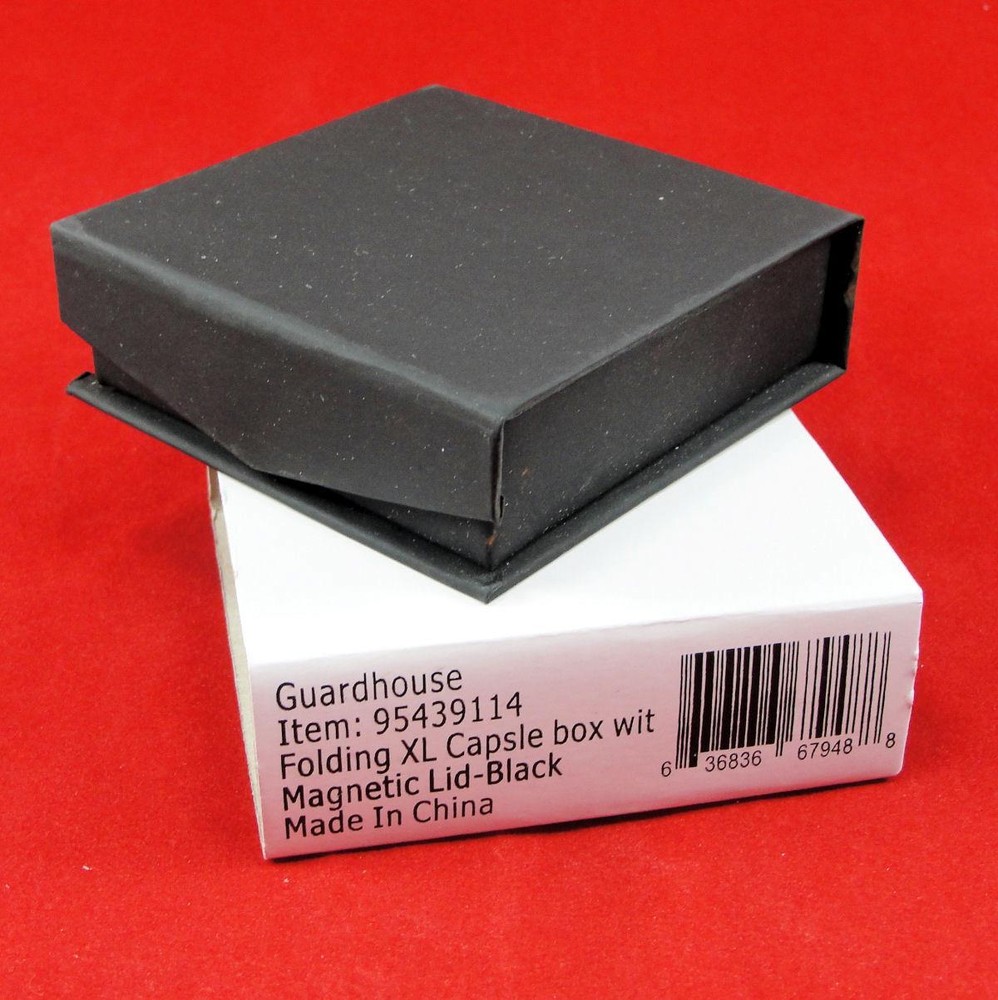 Folding Coin Box w/Magnetic Lid & Stand Insert INCLUDES Model I AirTite Capsule