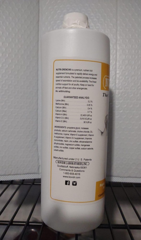 POULTRY NUTRI-DRENCH QT - 1 Quart