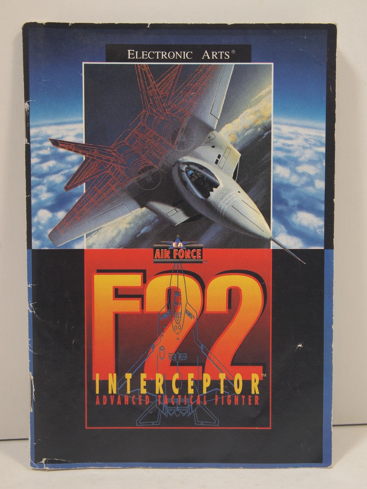 F22 Interceptor (SEGA Genesis) Authentic MANUAL ONLY