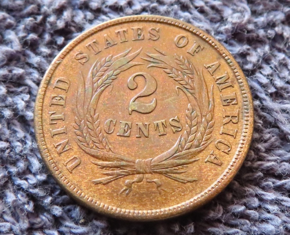 1864 Large Motto - 2 Cent - Philadelphia - -Nice looking better grade 2 cent -