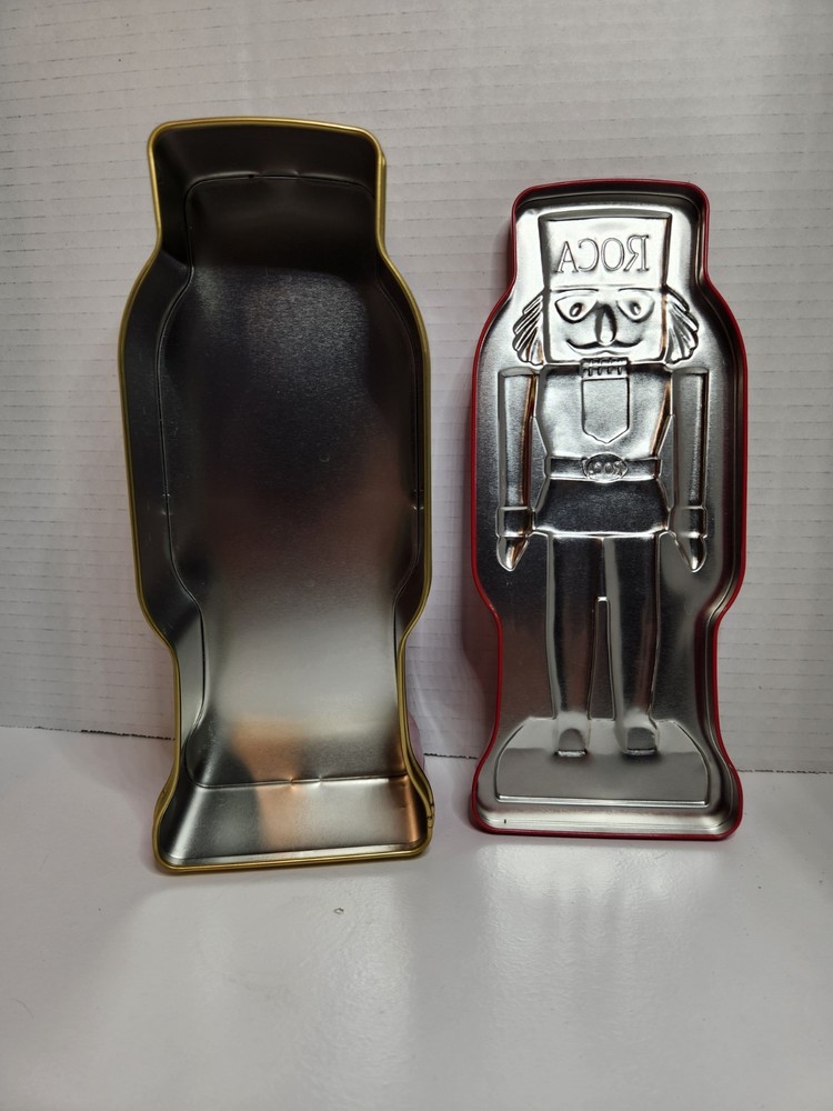 Roca Christmas Nutcracker Tin Can Box