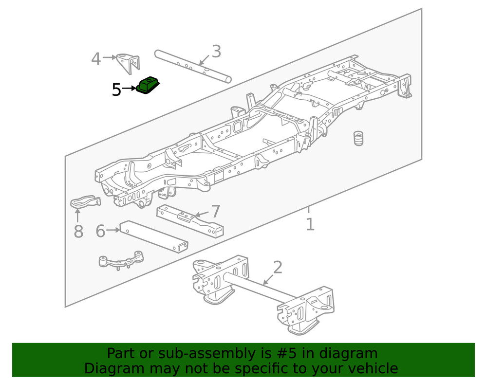 Genuine GM Driver Side Underbody Bracket 23212858