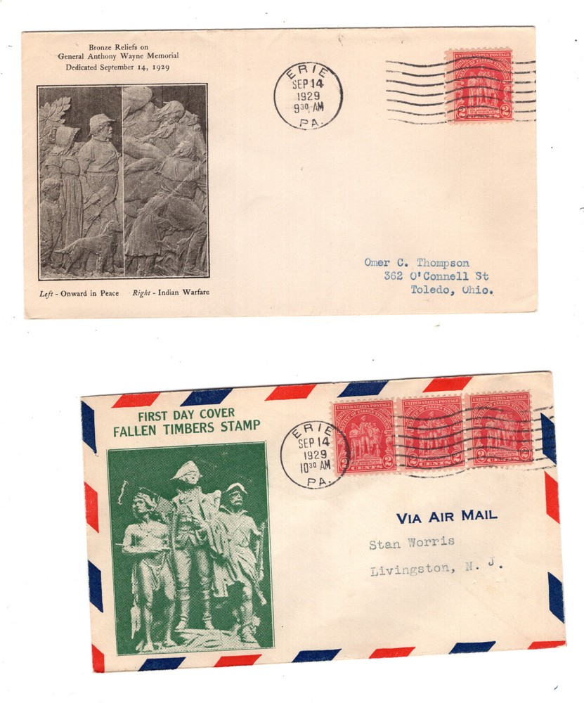 US  680    2  nice  cachet  first  day  covers