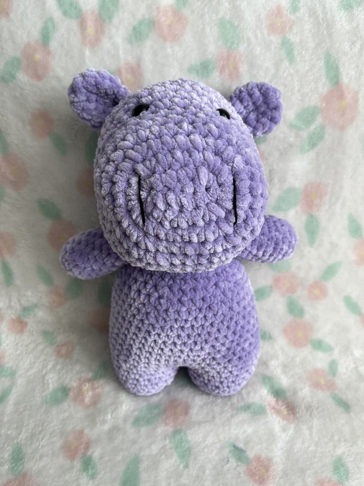 Hand Crocheted Hippo