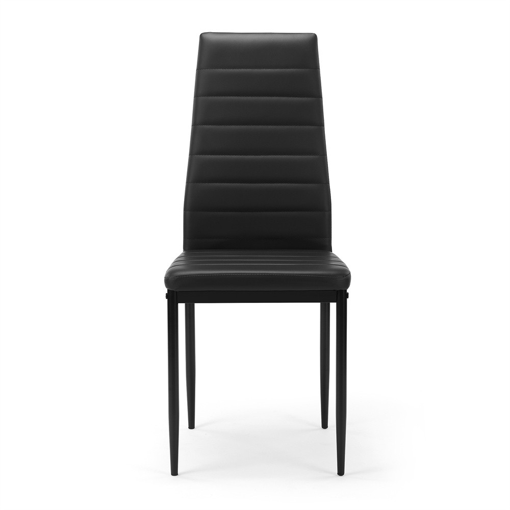 5 Pieces Dining Table Set for 4,Modern Kitchen Room Black Dining Table Chairs