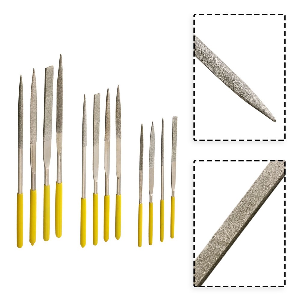 High Performance Ultra Thin Flat File Set for Precise Jade For Grinding 4pcs