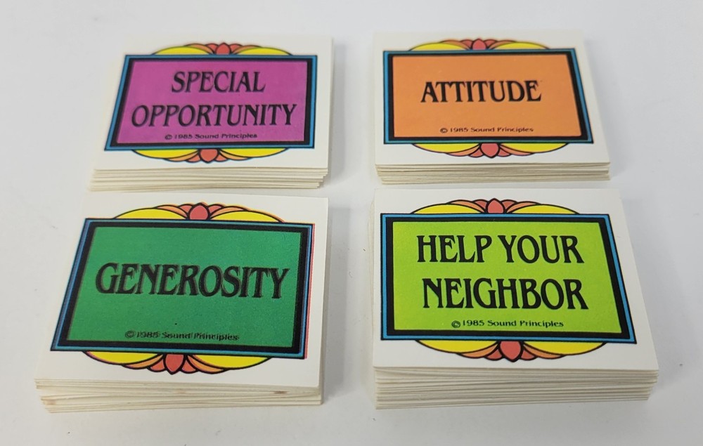 Vintage "Generosity Make It Count!" Christian Values Game 1985 Ed Complete Set