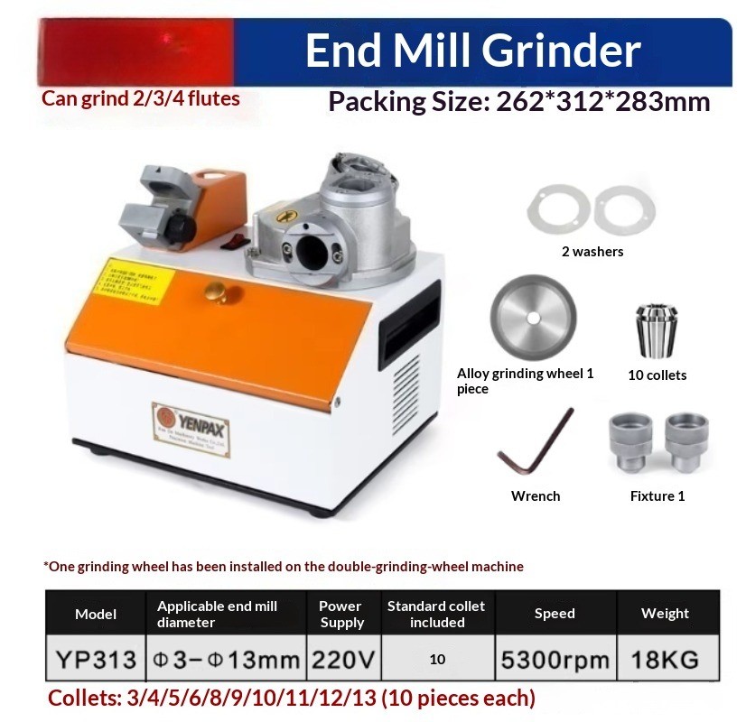 YP313 End Mill Grinder Fully Automatic Foolproof Sharpening Machine End Mills