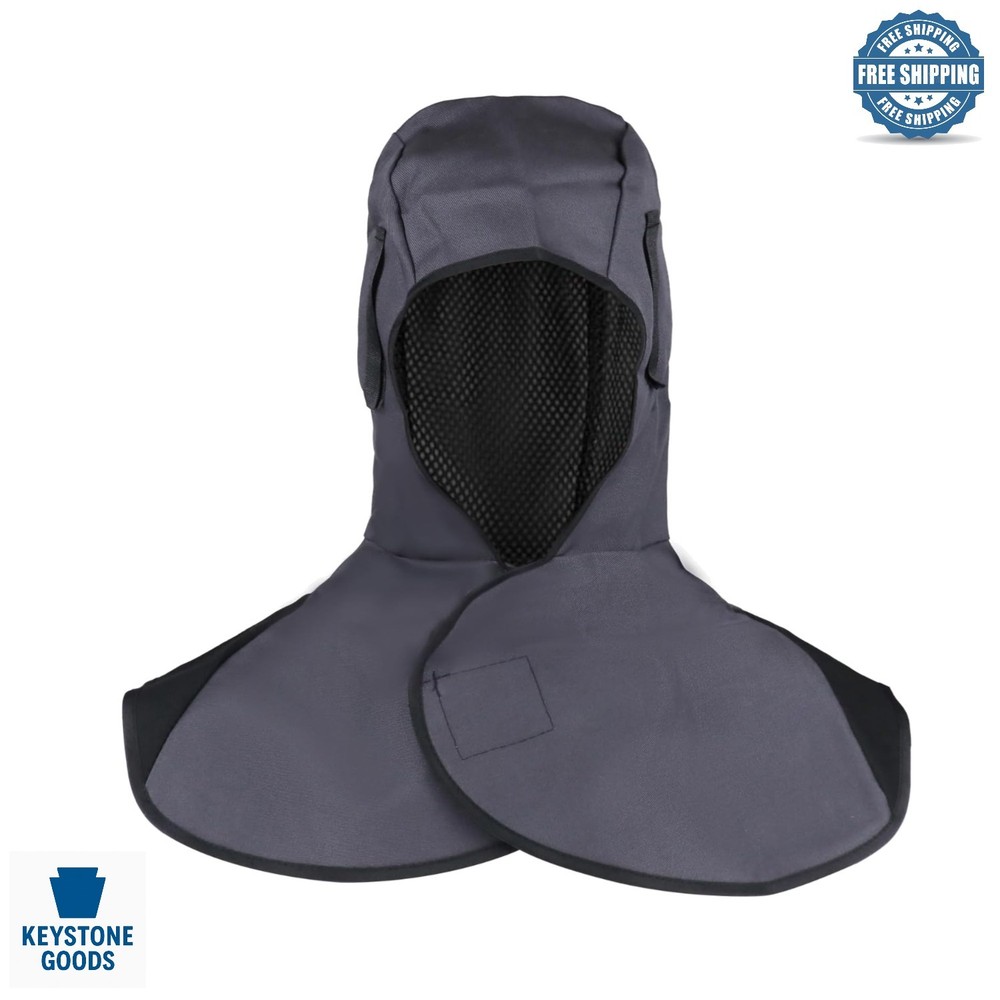 Lightweight Heat-Resistant Welding Helmet with Neck Drape - Full Coverage Hea...