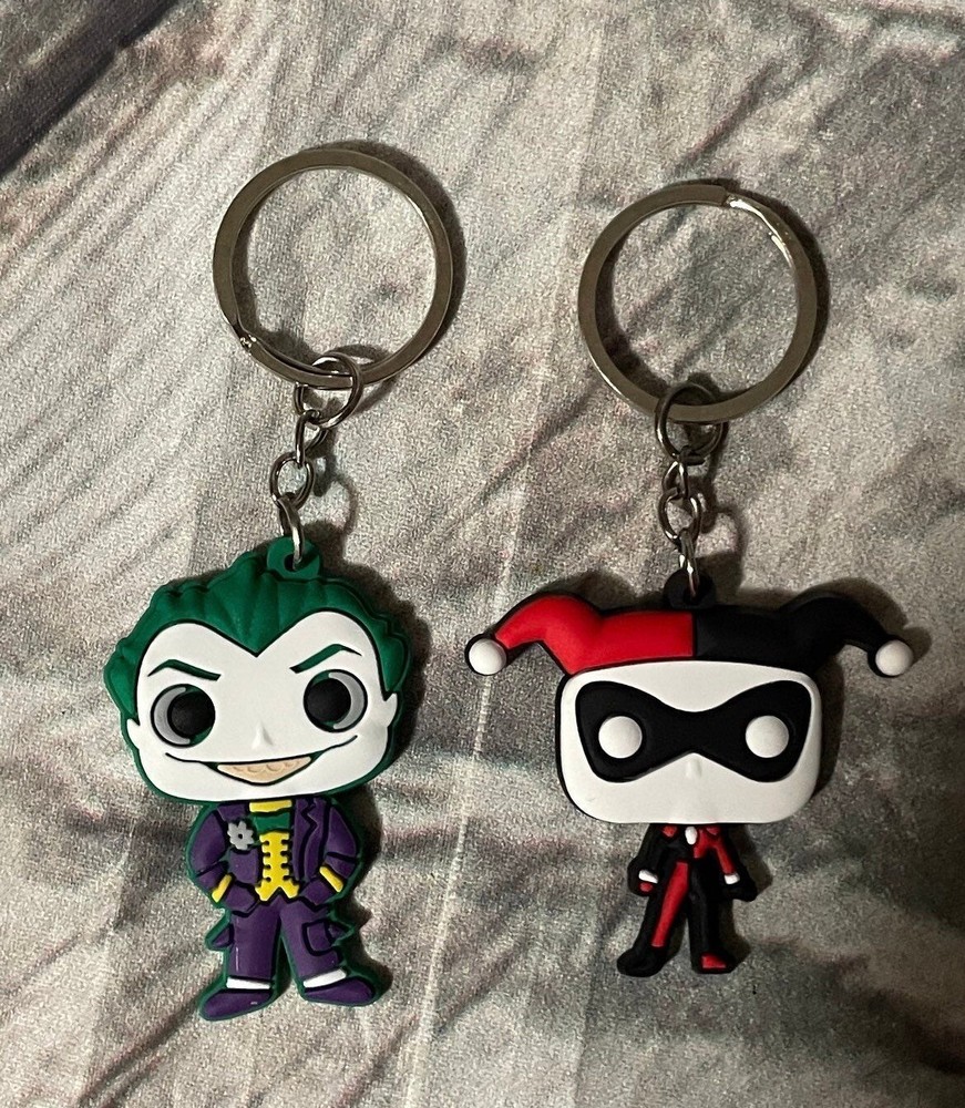 Joker and Harley Quinn Keychain Set