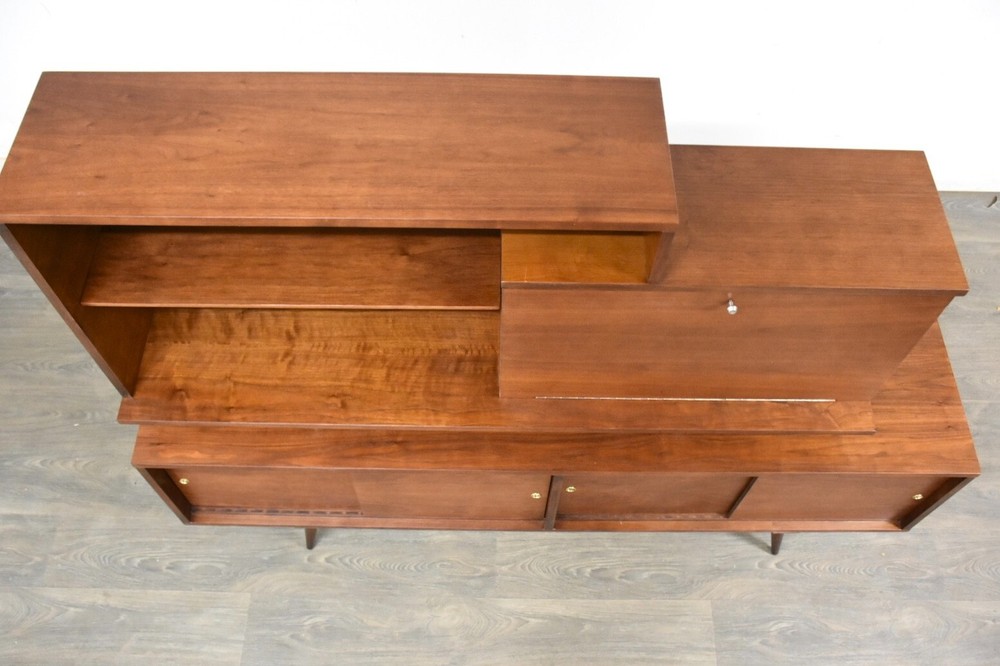 Refinished Walnut Sideboard Credenza