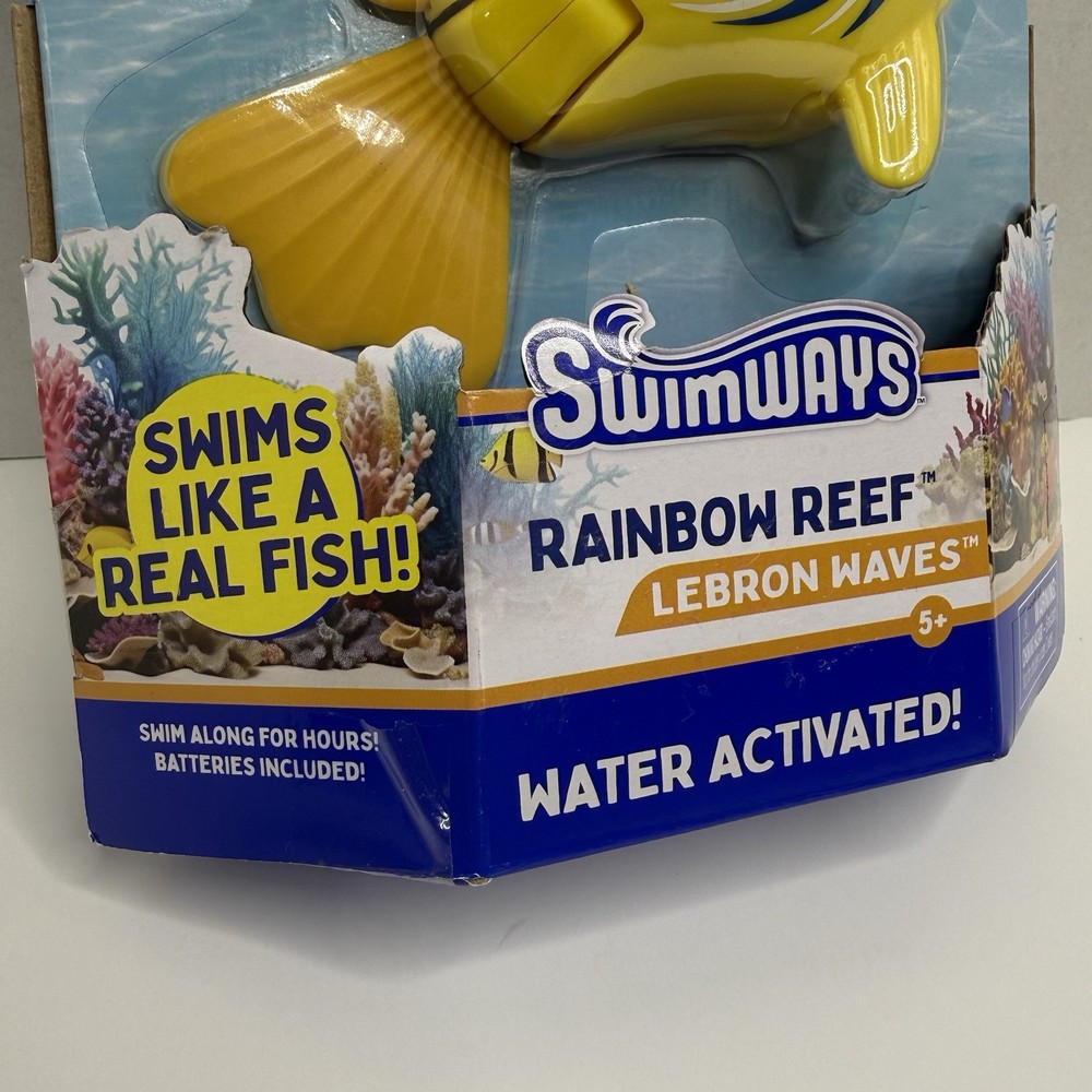 SwimWays Rainbow Reef Lebron Waves Fish Pool & Bath Toy – New