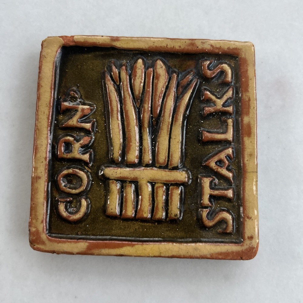 Vintage Mercer Tile Corn Design